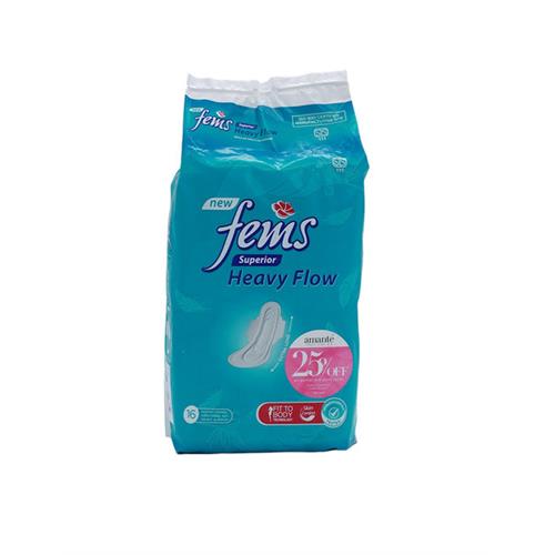 FEMS Superior Heavy Flow Sanitary Napkins, 16 s