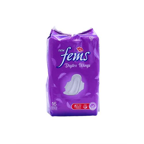 FEMS Sanitary Napkins Drytex, 16's