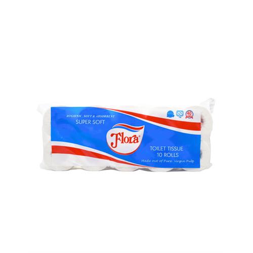 FLORA Toilet Rolls 2ply 10 pack, 133g