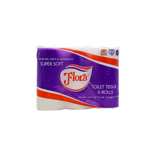 FLORA Toilet Rolls 2ply 6 Pack, 133g