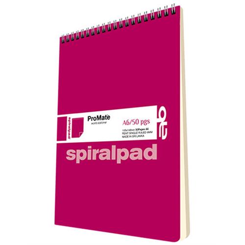 PROMATE Book A6 Spiral Short, 50pg