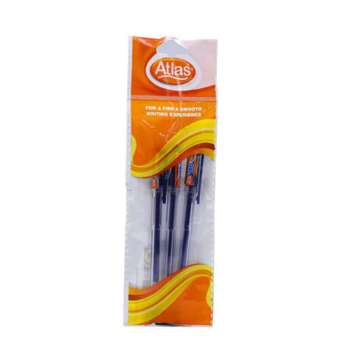 ATLAS Pen Butter Gel Blue, 3's