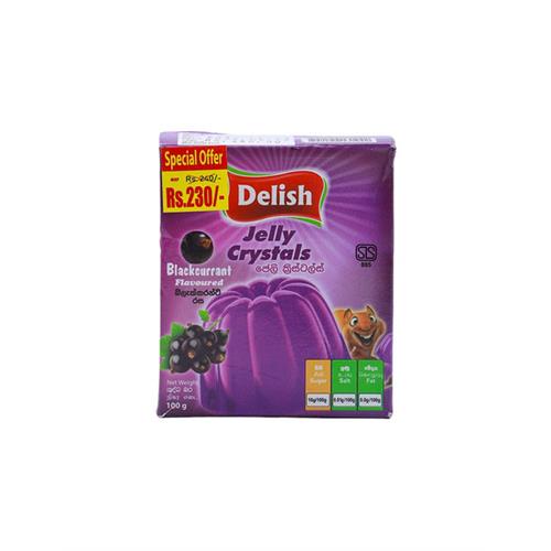 DELISH Jelly Crystal Black Currant, 100g