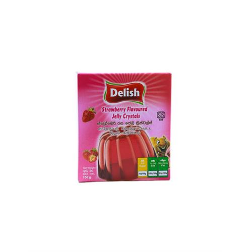 DELISH Jelly Crystal Strawberry, 100g