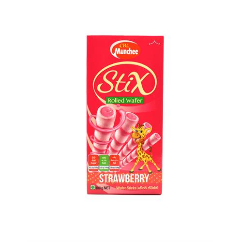 MUNCHEE Wafer Sticks Strawberry, 100g