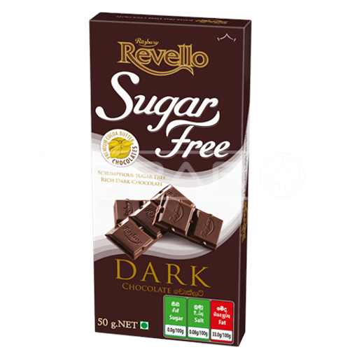 REVELLO Chocolate Sugar Free Dark, 50g