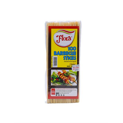 FLORA Barbeque Sticks 7in 100's