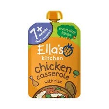 Ellas Kitchen Chicken Casserole With Rice 7M+ 130g