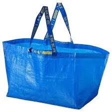 IKEA Carrier Bag, Large, Blue, 55x37x35 cm