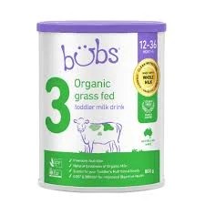Bubs 3 Organic Grass Fed Infant Formula 800g 12-36 Months