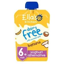 Ellas Kitchen Banana Yogurt Alternative With Coconut Milk 6M+ (Dairy Free) 90g