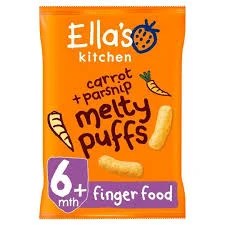 Ellas Kitchen Carrot & Parsnip Melty Puffs 6M+ 20g