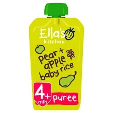 Ellas Kitchen Pear + Apple Baby Rice 120g