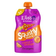Ellas Kitchen Squishy Snack Carrot + Orange (3+ Years) 100g