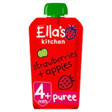 Ellas Kitchen Strawberries + Apples 120g