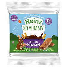 Heinz So Yummy 7+ Months Chocolate Biscotti 60g