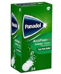 Panadol Actifast Soluble Fast Pain Relief Tablets (24 Tablets)