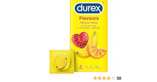 Durex Flavours Coloured And Flavoured 6 Condoms