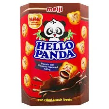 Meiji Hello Panda (Biscuits With Chocolate Flavoured Filling) 376g (47g x 8 Packets)