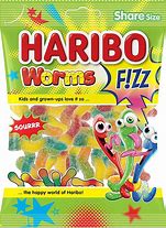 Haribo Worms Fizz 160g