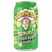 Warheads Sour Green Apple Soda 355ml