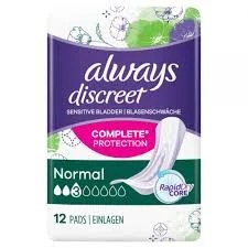 Always Discreet Complete Protection (Normal) 12 Pads
