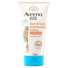 Aveeno Kids Face & Body Moisturising Lotion Soothing Oat 150ml UK