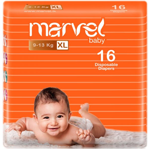 Marvel Baby XL 16 Disposable Diapers