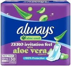 Always Zero Irritation Feel Pads With Aloe Vera Essence (30 Pads)