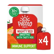 1 X Piccolo Organic Mighty Red Smoothie With Tasty Veg 90g