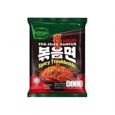 Bibigo Korean Style Stir Fried Ramyun Spicy Tteokbokki Flavor 122g