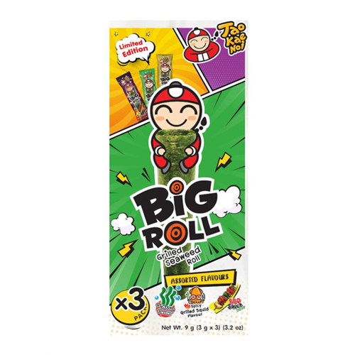 Big Roll Grilled Seaweed Roll Assorted Flavors 9g