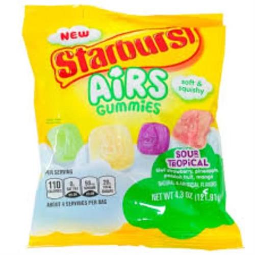 Starburst Airs Gummies Sour Tropical 122g