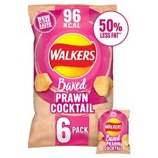 Walkers Baked Prawn Cocktail Flavour 6 Pack