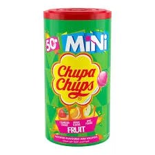 Chupa Chups Fruit Assorted Flavoured 50 Mini Lollipops