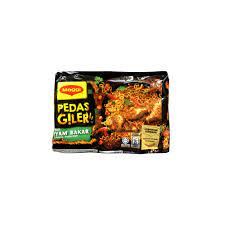 Maggi Pedas Giler Perista Ayam Bakar Roasted Chicken Flavour Mi Goreng 76g