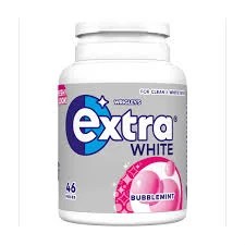 Wrigleys Extra White Bubblemint For Clean & White Teeth 46 Pieces 64g