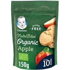 Gerber Organic For Baby Apple Flavoured Nutri Bites (From 10 Months)