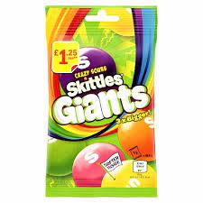 Skittles Giants Crazy Sours 3x Bigger 116g