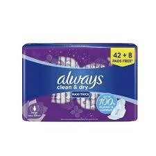 Always Clean & Dry Maxi Thick (18 Pads)