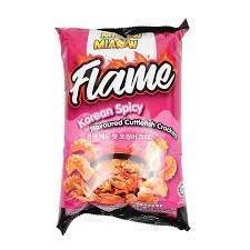 Miaow Miaow Flame Korean Spicy Flavoured Cuttlefish Crackers 50g