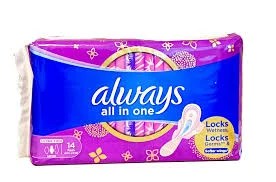 Always All In One Ultra Thin Large 14 Pads With Wings