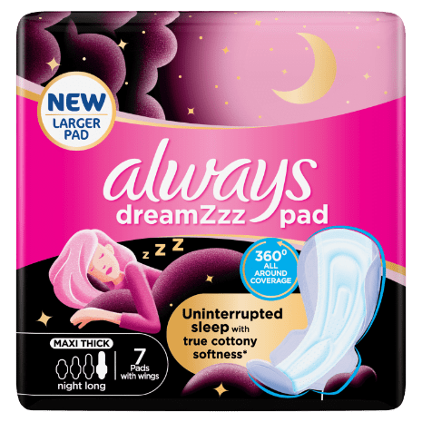 Always Sanitary Pads Dreamzz Pink