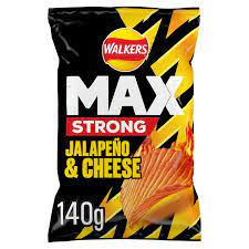 Walkers Max Strong Jalapeno & Cheese 140g