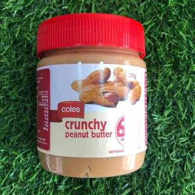 Coles Crunchy Peanut Butter 375g