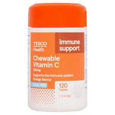 Tesco health Chewable Vitamin C 500mg (Sugar Free) 120 Tablets