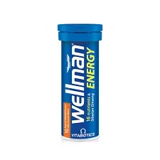 Vitabiotics Wellman Energy 10 Effective Tablets Natural Orange Flavour