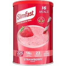 Slim Fast Tasty Balanced Meal Strawberry Flavour 16 Meals 584g
