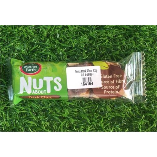 1 x Mother Earth Nuts About Dark Choc 32g
