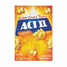 Act II Butter Lovers Flavour 255g (3 x 85g)